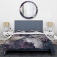 thumbnail image 3 of Designart "Exploring The Language Of Painting Purple III" Abstract Painting Bedding Covert Set - Modern Purple Abstract Bed Set With 2 Shams, 3 of 6
