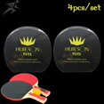 thumbnail image 2 of 4pcs Ping Pong Racket Covers Second Transparent Table Tennis Rubber Protection Film For Ping Pong Racket Care Accessories 4pcs, 2 of 6