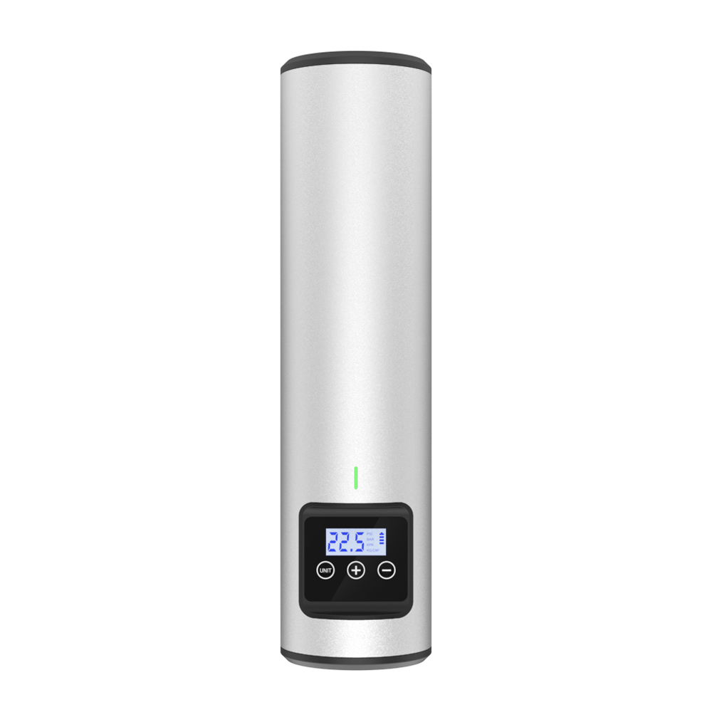 Automatic Electric Fast Bicycle Pump Portable Intelligent Bike Tire Inflator Rechargeable Electric Air Pump White