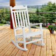 thumbnail image 2 of Flash Furniture Winston All-Weather Poly Resin Rocking Chair in White, 2 of 10