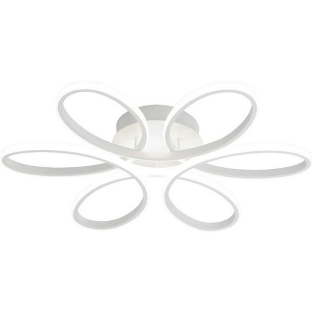 Luces Techo LED Modernas Con Flores Lámpara 12W Blanca (blanca)