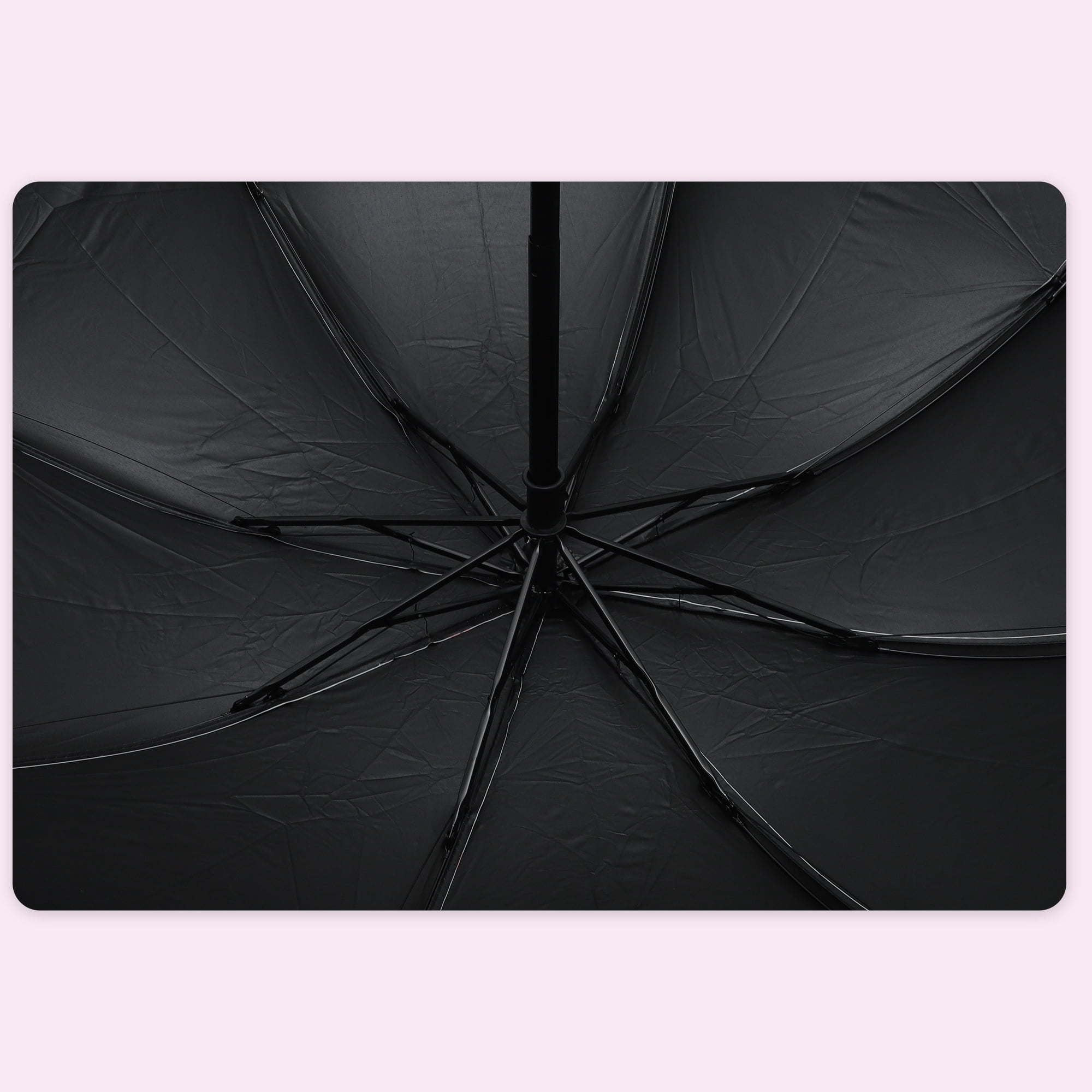 Unique Bargains Portable Manual Open Close Rain Umbrella Beige