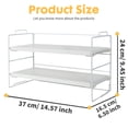 thumbnail image 2 of YOYTOO Desk Shelf Organizer, 2 Tier Desktop Organizers Storage Shelves Tabletop Bookshelf for Home Office, Black, 2 of 6