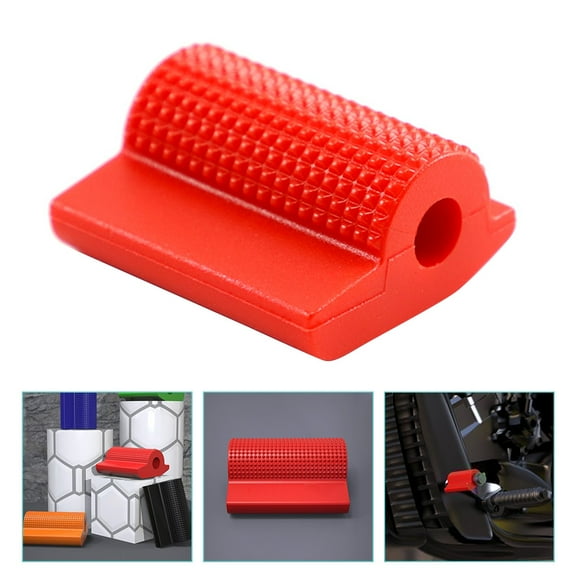 ibasenice Red Universal Motorcycle Shifter Lever Cover Premium Rubber Pedal Protector for Gear and Footwear Protection