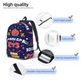 thumbnail image 4 of Bixox Happy Mardi Gras Printing Canvas Backpack Lightweight Casual Travel Backpack School Backpack Fits 15.6 Inch Notebook, 4 of 5