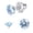 Light Blue, variant on Moissanite Stud Earrings for Women |Round Cut D Color VVS1 Clarity ,F136 Implant Grade Titanium Earrings Stud,Hypoallergenic Earrings,Earrings for Men and Women,Everyday Studs