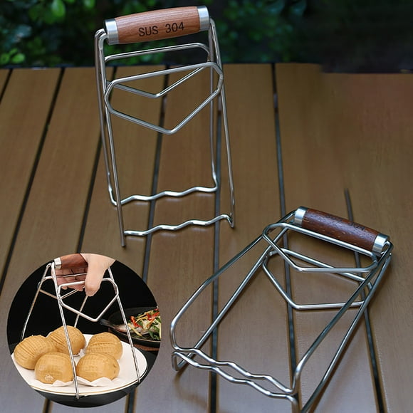 Food Clips for Kitchen - Stainless Steel Dish Lifter and Clip Set for Bowl Handling and Steaming Durable 304 SS Clip for Safe Food Preparation