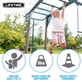 thumbnail image 5 of Lifetime Kid's Monkey Bar Adventure Metal Swing Set with Slide, Belt Swings and Trapeze Bar (91028), 5 of 14