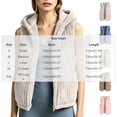 thumbnail image 4 of Puntoco Women's Striped Fleece Hoodie Warm Fleece Jacket Loose and Fleece Blue L, 4 of 8