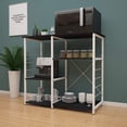 thumbnail image 5 of SogesPower Kitchen 3-Tier Baker‘s Rack with Kitchen Organizer- Black, 5 of 8