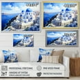 thumbnail image 5 of Designart "Coastal Orthodox Church Greece III" Oversized Landscapes Framed Wall Art - Country Blue Greece Living Room Framed Canvas Art, 5 of 7