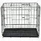 thumbnail image 1 of GOOHOCHY Jaula plegable con inodoro para perros, caniches, perros pequeños y medianos, gatos, conejos y mascotas (negra), 1 of 7