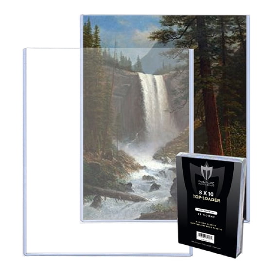 25 Max Pro 8 x 10 Hard Premium Rigid Topload Photo Holders 8x10 Clear Toploaders