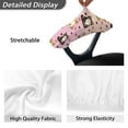 thumbnail image 4 of SCRAWLGOD Cat Paws Heart Dustproof Office Chair Armrest Slipcovers Anti-Slip Washable Rotating Chair Arm Cover Breathable Computer Chair Arm Protector, 2 PCS, 4 of 6