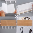 thumbnail image 4 of Stainless Steel Adhesive Key Holder, Decorative Wall Organizer Rack with 5 Hooks for Entryway, Compact Size Letter and Key Storage, Durable Construction for Multi-functional, 4 of 6