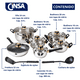 thumbnail image 2 of Batería de cocina Cinsa 14 piezas Con Tapas de vidrio, 2 of 6