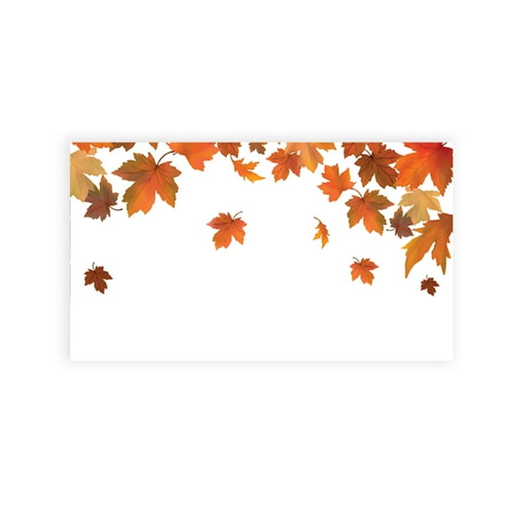 Koyal Wholesale Autumn Fall Maple Leaves Place Cards for Wedding Party Tables, Seating Place Cards for Holders, 60 Pack