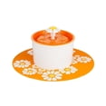 thumbnail image 2 of Fashion Automatic 1.6L Flower Style Dog Cat Kitten Water Drinking Pet Fountain Pet Bowl Drink Dish Filter Orange/Blue/Green, 2 of 2