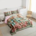 thumbnail image 3 of Homewish Xmas Nutcracker Soldier Queen Comforter Set,Romantic Pink Rose Bedding Sets,Happy New Year Bedding Comforter Set For Girl Teens,Breathable Home Decor Reversible,3pcs, 3 of 8