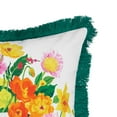 thumbnail image 4 of Easter Bunny & Flowers Printed Cotton Blend Accent Throw Pillow 18" x 18", 4 of 5