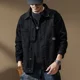 thumbnail image 5 of Con estampado de moda, abrigo vaquero suelto para hombre al precio más bajo, ropa de diseñador de bajo costo, talla L, chaquetas vaqueras elegantes y económicas para hombre, 5 of 5