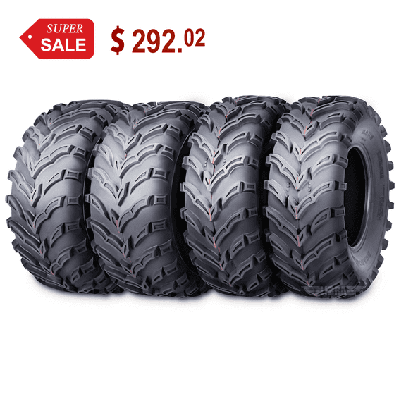 Set of 4 ATV/UTV Tires 26x9-12 26x9x12 Front 26x11-12 26x11x12 Rear 10275/276