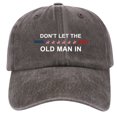 thumbnail image 1 of Don't Let The Old Man In American Flag Gorras de perfil bajo Gorra de camionero ajustable Gorra de béisbol unisex de algodón para hombres y mujeres, 1 of 9