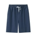 thumbnail image 2 of pstuiky Abreviatura para hombres, Pantalones cortos transpirables de color liso para hombre, informales, para vacaciones, con bolsillos Pantalones cortos de entrenamiento, 2 of 4