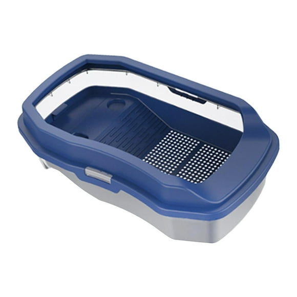Turtle Aquarium Turtle Tank Large Space with Platform Easy to Change Water Reptile Tank Turtle Habitat for Frog Tortoise Turtle Blue