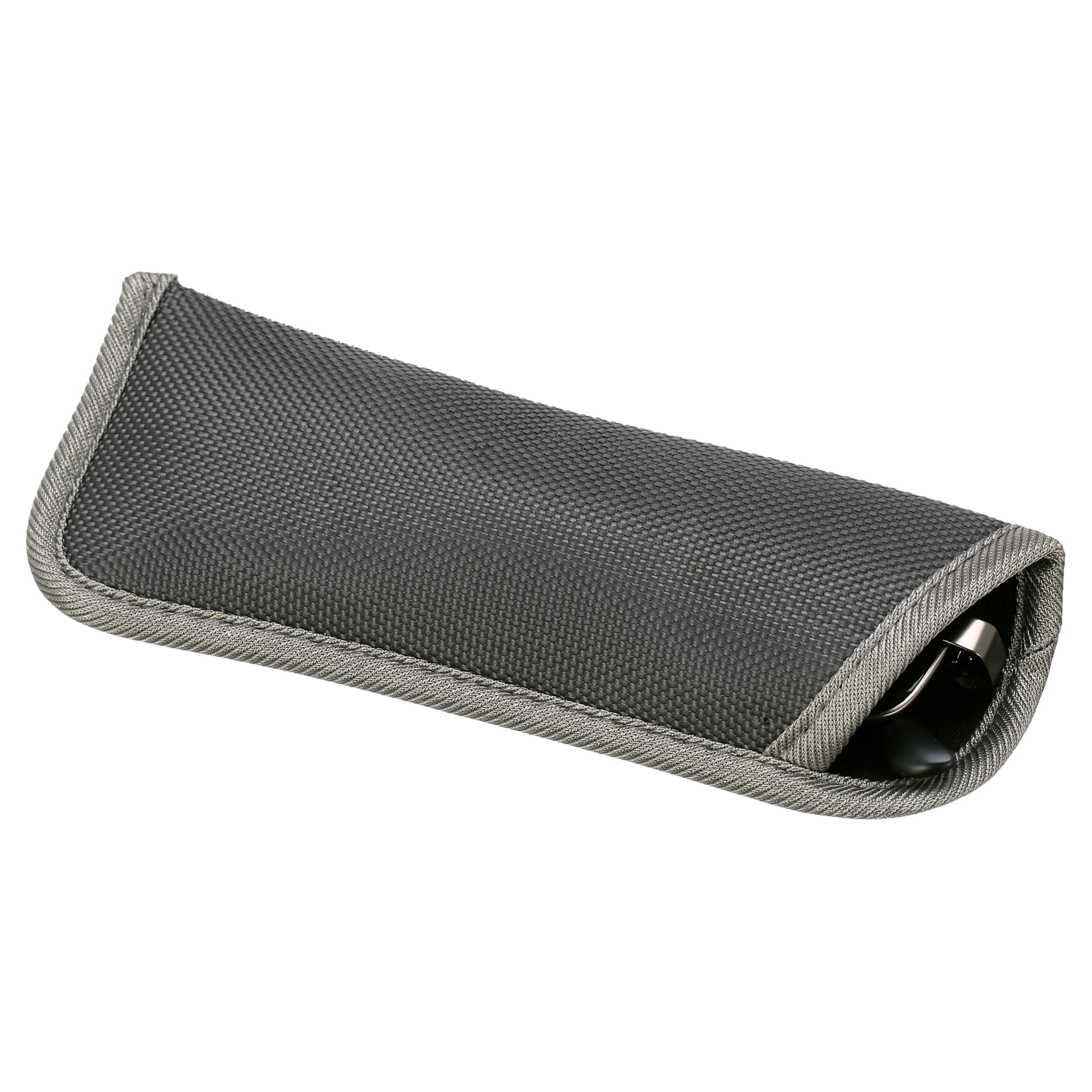 M+ Men's Reed +1.25 Rectangle Reading Glasses with Case, Dark Gunmetal