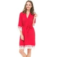 thumbnail image 1 of MR & Mrs Right Peignoirs Kimono pour Femme en Coton Peignoirs de Mariée et de Demoiselle d'Honneur, Fête de Mariage - Couleur Rouge, 1 of 4