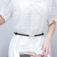 thumbnail image 4 of Visland Women Belt Adjustable Waist Circumference Pearl-Imitation Design Belt Imitation Leather Dresses Shirts Sweaters Waistband, 4 of 8