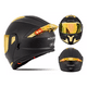 thumbnail image 2 of Casco Sleek De Moto Abatible En Oro Mate Con Luz Negro AMARILLO TALLA M, 2 of 4