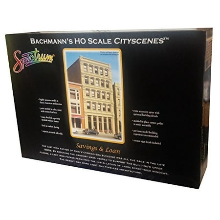 - Bachmann Industries HO Scale Savings & Loan City Scenes Building Kit