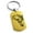 Gold, variant on Stainless Steel Celestial Satyr Goat Engraved Dog Tag Keychain Keyring Celtic