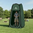 thumbnail image 6 of Pop-Up Pod - Instant Privacy Tent Dressing Room or Portable Shower Stall with Carry Bag for Camping Beach or Tailgate by Wakeman Outdoors (Green), 6 of 8