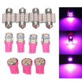 thumbnail image 1 of 11Pcs auto car purple interior bright led light lamp license plate dome t10 & 31mm-XT, 1 of 4