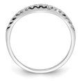 thumbnail image 5 of Auriga 14K White Gold Diamond Contoured Complete Wedding Band for Women Size 7 (0.1ct, Clarity- I1), 5 of 6