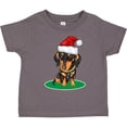 thumbnail image 3 of Inktastic Christmas Dachshund Dog Santa Boys or Girls Toddler T-Shirt, 3 of 5