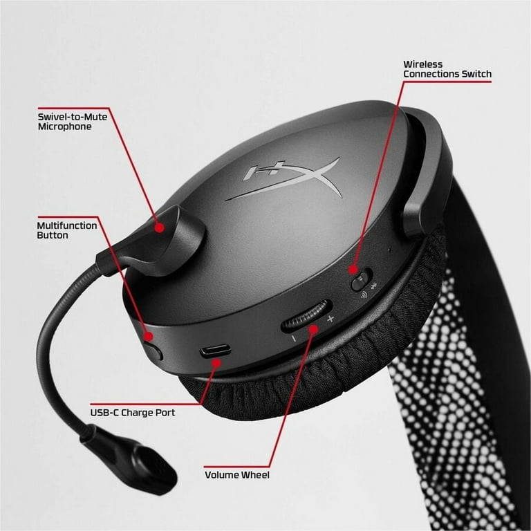 HyperX Cloud Jet Wireless Black Gaming Headset with Bluetooth 5.2