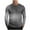 Gray, variant on Men's Long Sleeve Gradient T Shirt Casual Crewneck Casual Pullover Tops Olive Green XL