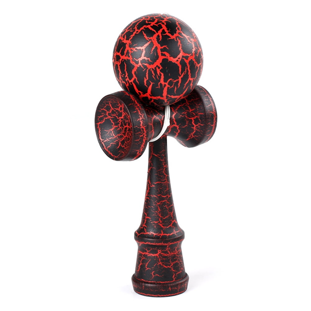 Wooden Crack Japanese Kendama Skills Ball Toy String Top Cup Birthday Gift 