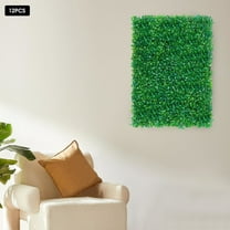 12pcs Waterproof 40*60cm High-Density Artificial Mat Panel Wall Hedge Decor Fake Fence Fake Grass for Indoor and Outdoor Use