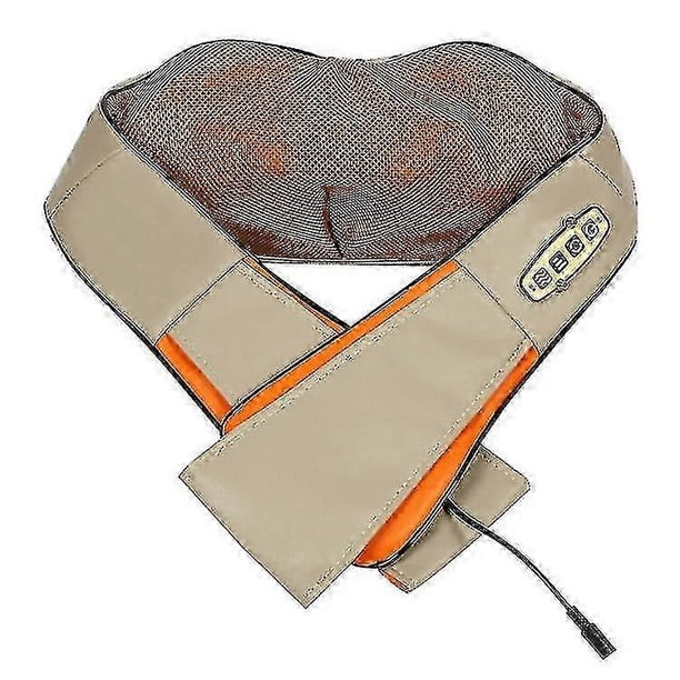 Adult Multi-function Neck Massager Deep Shiatsu Kneading Back Shoulder Massage With Heat For Muscles Pain Relief Relaxation Gift For Men Women Parents