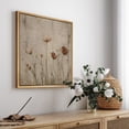 thumbnail image 2 of Framed Canvas Wall Art Vintage Wildflower Botanical Print for Living Room Decoration - 16"x16" NATURAL, 2 of 8