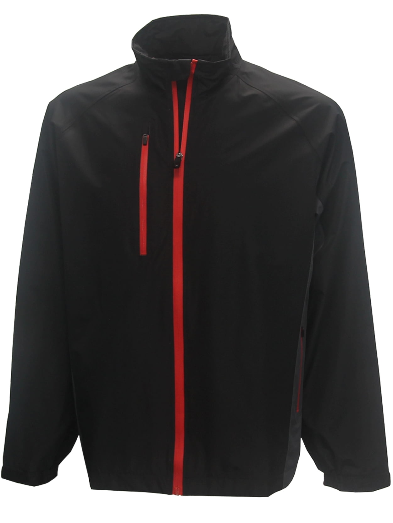 Forrester's Men's Waterproof FullZip Golf Rain Jacket, Large Black