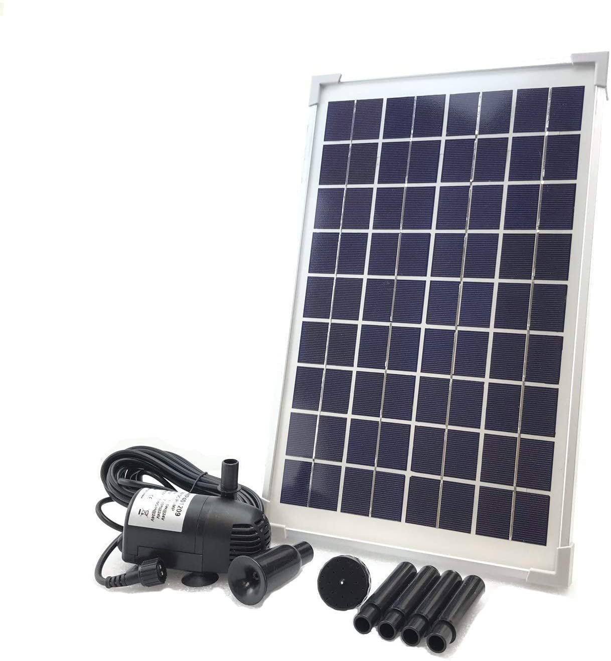 AEO Solar Water Pump KIT 12V24V DC Brushless Submersible 196GpH Water Pump with 10W Solar