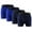 4PK=BLUE x2+D BLU x2, variant on 4PK Performance Mens Boxer Briefs Polyester Underwear Size Small M Large XL XXL