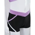 thumbnail image 7 of TiaoBug Kids Girls Gymnastics Tracksuit Crop Hoodies Tank Dance Top Athletic Shorts 3 Piece Sets Light Purple 6, 7 of 7