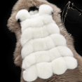 thumbnail image 1 of Gilet Sans Manches en Fausse Fourrure pour Femmes - DF, 1 of 2